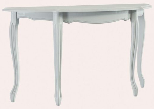 Laura Ashley Provencale Dove Grey Half Moon Console Table