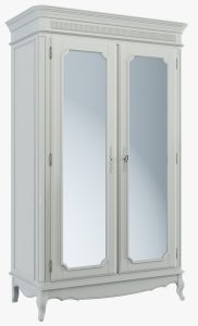 Laura Ashley Provencale Dove Grey 2 Door Mirrored Wardrobe | Shackletons