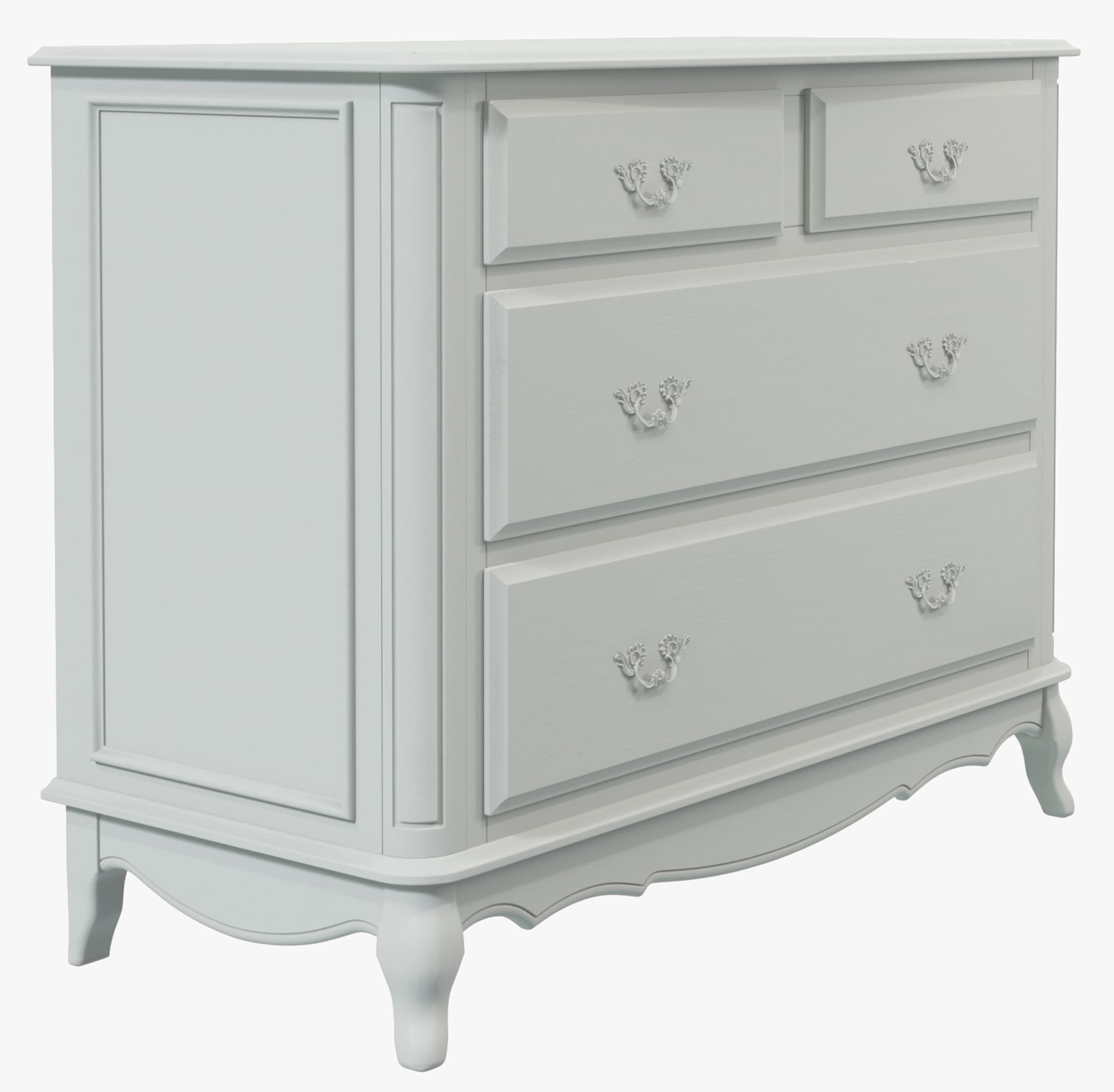 Laura Ashley Provencale Dove Grey 2+2 Drawer Chest