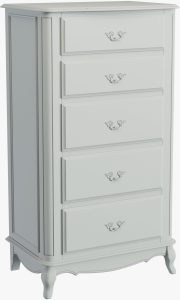 Laura Ashley Provencale Dove Grey 5 Drawer Tall Chest | Shackletons