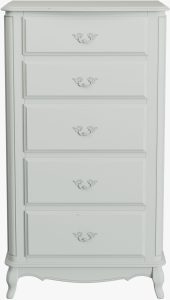 Laura Ashley Provencale Dove Grey 5 Drawer Tall Chest | Shackletons