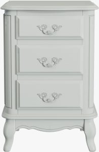 Laura Ashley Provencale Dove Grey 3 Drawer Bedside Chest | Shackletons