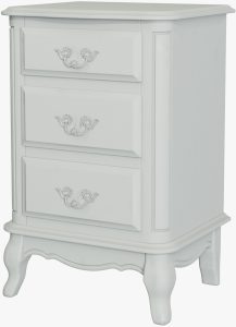 Laura Ashley Provencale Dove Grey 3 Drawer Bedside Chest | Shackletons