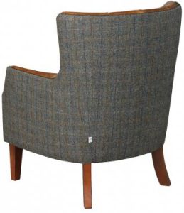 Stanford Chair in Moreland Harris Tweed Fabric and Leather | Shackletons