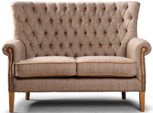 Hexham 2 Seat Sofa Sofa in Hunting Lodge Harris Tweed Fabric | Shackletons