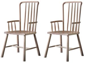 Gallery Direct Wycombe Carver Dining Chair Set of 2 | Shackletons