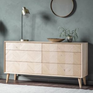 Gallery Direct Milano 6 Drawer Chest | Shackletons