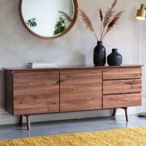 Gallery Direct Madrid 2 Door3 Doorwr Sideboard Walnut | Shackletons