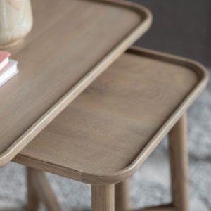 Gallery Direct Kingham Nest Of 2 Tables Grey | Shackletons