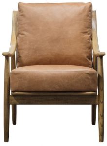 Gallery Direct Reliant Armchair Brown Leather | Shackletons