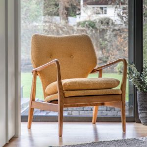 Gallery Direct Jensen Armchair Ochre | Shackletons