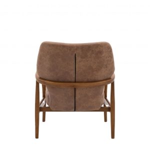 Gallery Direct Jensen Armchair Brown Leather | Shackletons