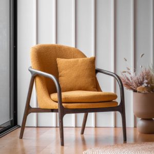 Gallery Direct Alegra Armchair Ochre | Shackletons