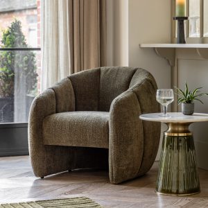 Gallery Direct Atella Tub Chair Moss Green | Shackletons