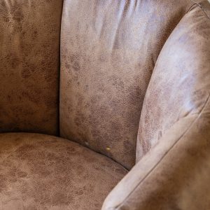 Gallery Direct Atella Tub Chair Antique Tan Leather | Shackletons