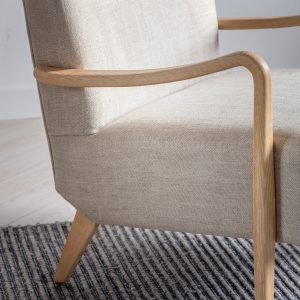 Gallery Direct Chedworth Armchair Natural Linen | Shackletons