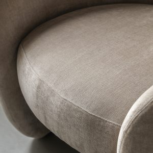 Gallery Direct Curvo Armchair Cream | Shackletons