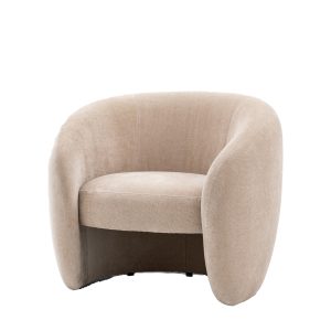 Gallery Direct Curvo Armchair Cream | Shackletons