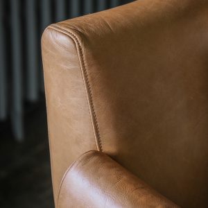 Gallery Direct Stratford Armchair Brown Leather | Shackletons