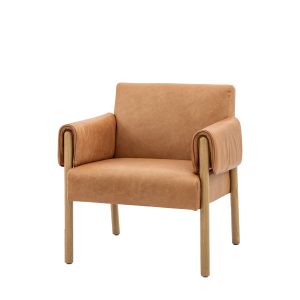 Gallery Direct Stratford Armchair Brown Leather | Shackletons