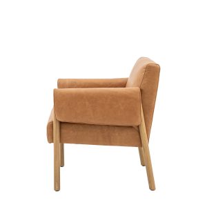 Gallery Direct Stratford Armchair Brown Leather | Shackletons