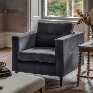 Gallery Direct Whitwell Armchair Charcoal | Shackletons