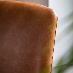 Gallery Direct Carrera Armchair Brown Leather | Shackletons