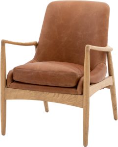 Gallery Direct Carrera Armchair Brown Leather | Shackletons