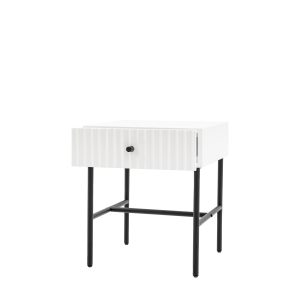 Gallery Direct Buckhurst 1 Drawer Bedside White | Shackletons