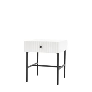 Gallery Direct Buckhurst 1 Drawer Bedside White | Shackletons