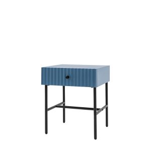 Gallery Direct Buckhurst 1 Drawer Bedside Blue | Shackletons