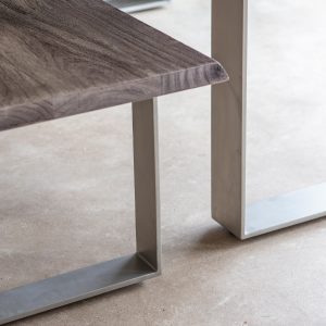 Gallery Direct Huntington Dining Bench Grey | Shackletons