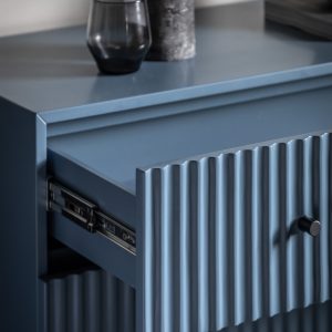 Gallery Direct Buckhurst 3 Drawer Chest Blue | Shackletons