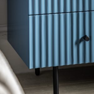 Gallery Direct Buckhurst 3 Drawer Chest Blue | Shackletons