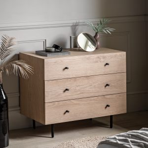 Gallery Direct Ashdown 3 Drawer Chest Natural | Shackletons