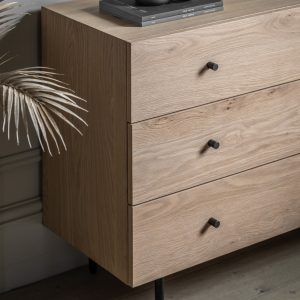 Gallery Direct Ashdown 3 Drawer Chest Natural | Shackletons