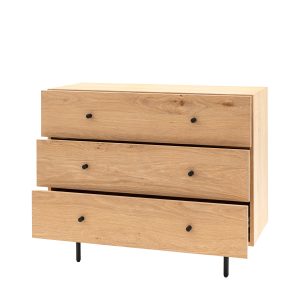 Gallery Direct Ashdown 3 Drawer Chest Natural | Shackletons