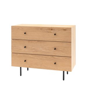 Gallery Direct Ashdown 3 Drawer Chest Natural | Shackletons