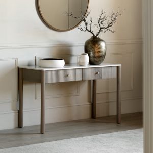 Gallery Direct Marmo 2 Drawer Console | Shackletons