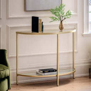 Gallery Direct Hudson Console Table Champagne | Shackletons