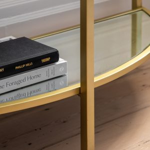 Gallery Direct Hudson Console Table Champagne | Shackletons