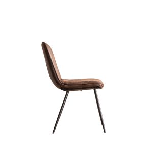 Gallery Direct Newton Chair Brown Set of 2 | Shackletons