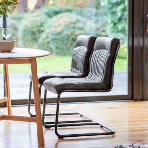 Gallery Direct Capri Leather Chair Antique Ebony | Shackletons