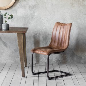 Gallery Direct Edington Brown Chair Set of 2 | Shackletons