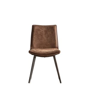 Gallery Direct Hinks Chair Brown Set of 2 | Shackletons