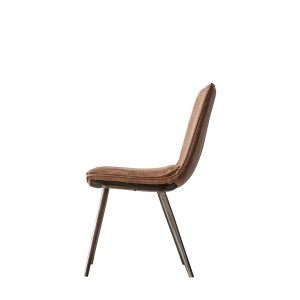 Gallery Direct Hinks Chair Brown Set of 2 | Shackletons