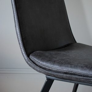 Gallery Direct Hinks Chair Grey Set of 2 | Shackletons