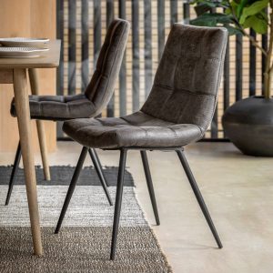 Gallery Direct Darwin Grey Chair Set of 2 | Shackletons