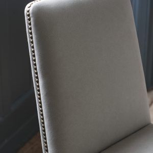 Gallery Direct Rex Dining Chair Cement Linen Set of 2 | Shackletons