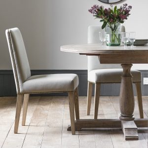 Gallery Direct Rex Dining Chair Cement Linen Set of 2 | Shackletons